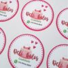 Kit 500 Adesivos Redondos 4cm x 4cm